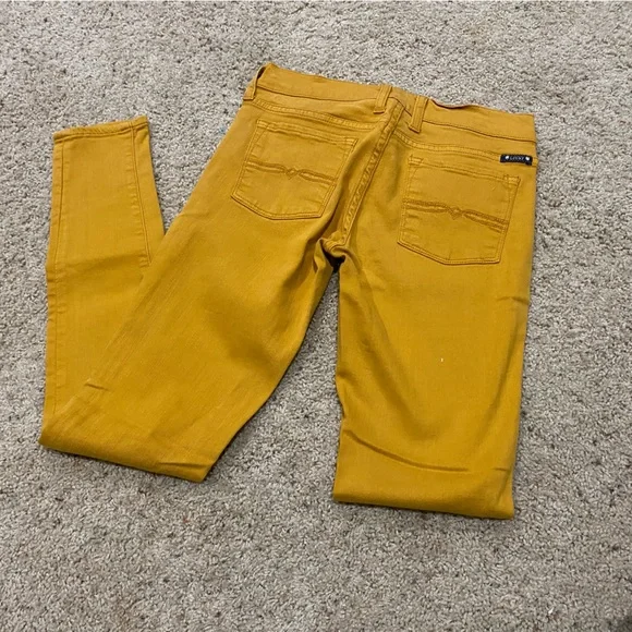 Lucky Brand Women's Mustard Skinny Jeans - Picture 4 of 6